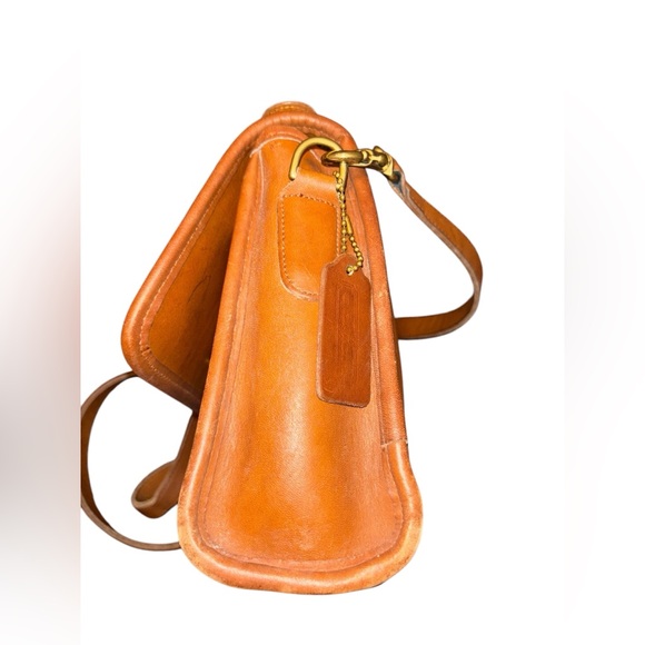 Vintage Coach British Tan Court Top Handle Bag 9870 - Picture 4 of 9